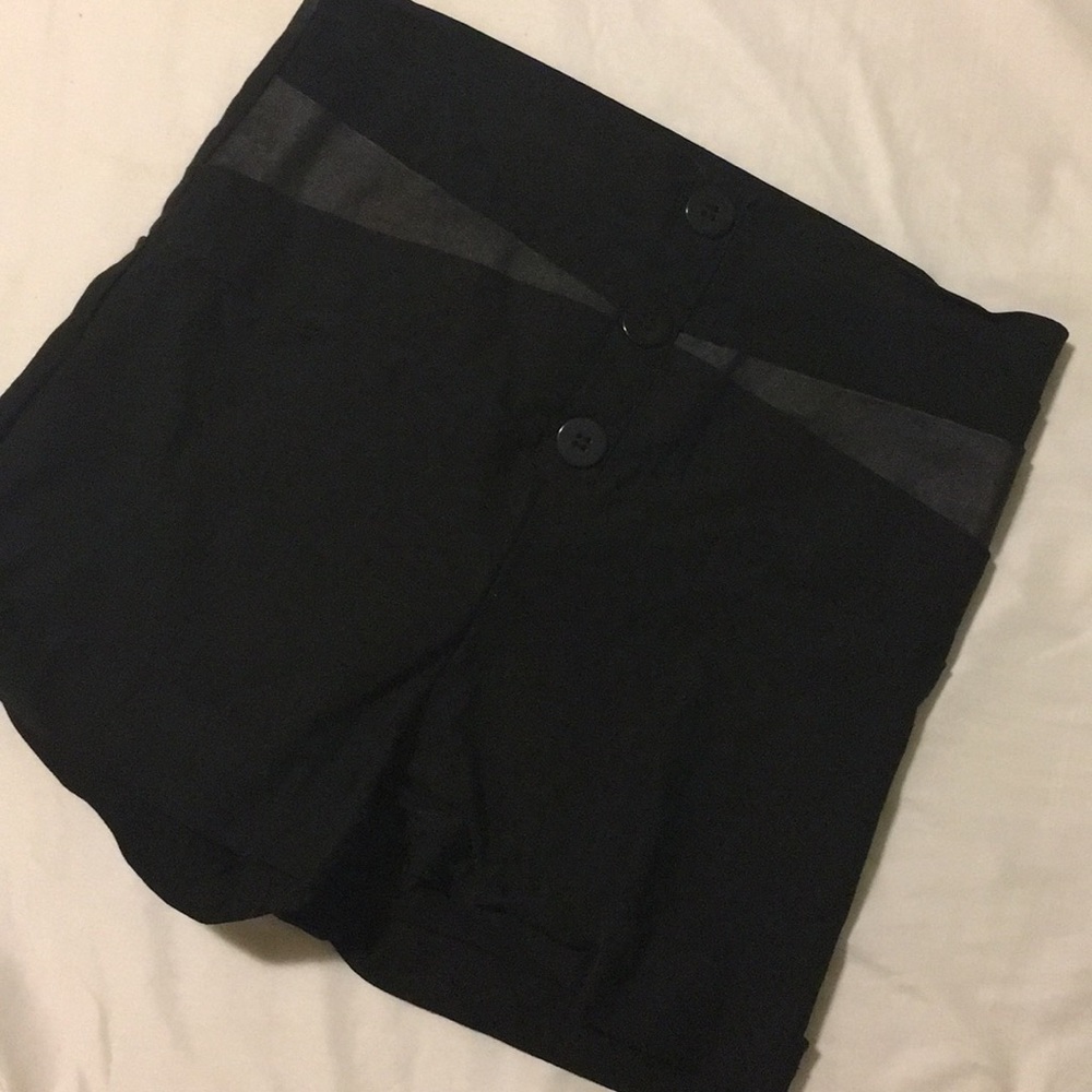 Black high waisted shorts